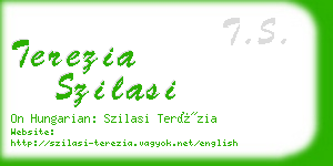 terezia szilasi business card